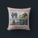 All of Me Loves All of You – Romantic Custom Photo Cushion<br><div class="desc">Celebrate your most meaningful moments with this romantic custom throw pillow featuring the heartfelt quote “All of Me Loves All of You.” Designed to showcase a collage of your favourite photos, this pillow makes a perfect gift for anniversaries, weddings, Valentine’s Day, or just to say “I love you.” Personalise it...</div>