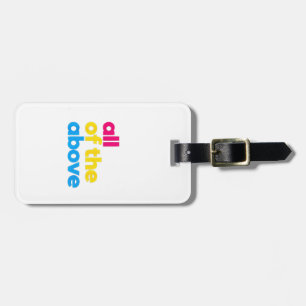 All of the Above Pansexual LGBT Pride Month Luggage Tag