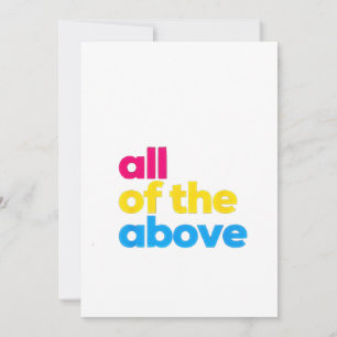 All of the Above Pansexual LGBT Pride Month Save The Date