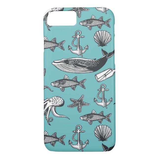 All Of The Sea Pattern Case-Mate iPhone Case (Back)