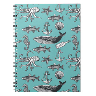All Of The Sea Pattern Notebook