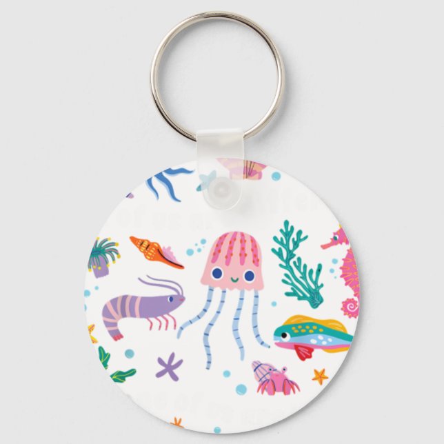 All Of Us Are Different None Of Us Are Less Autism Key Ring (Front)