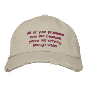 All of your problems ever are because youre not dr embroidered hat