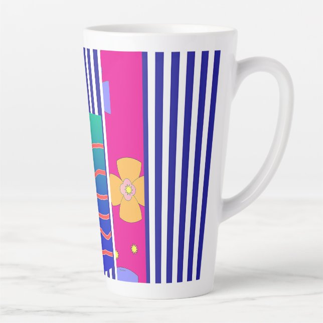 All Over All Purpose Colorful  Latte Mug (Right)