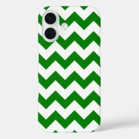 All Over Chevron Print Kelly Green and White