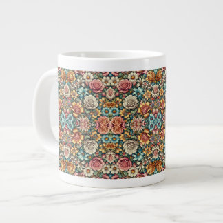 All Over Floral Design Large Coffee Mug