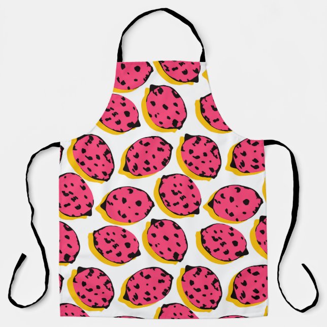 all over lemon patternabstract,art,background,cart apron (Front)