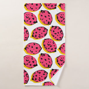 all over lemon patternabstract,art,background,cart bath towel