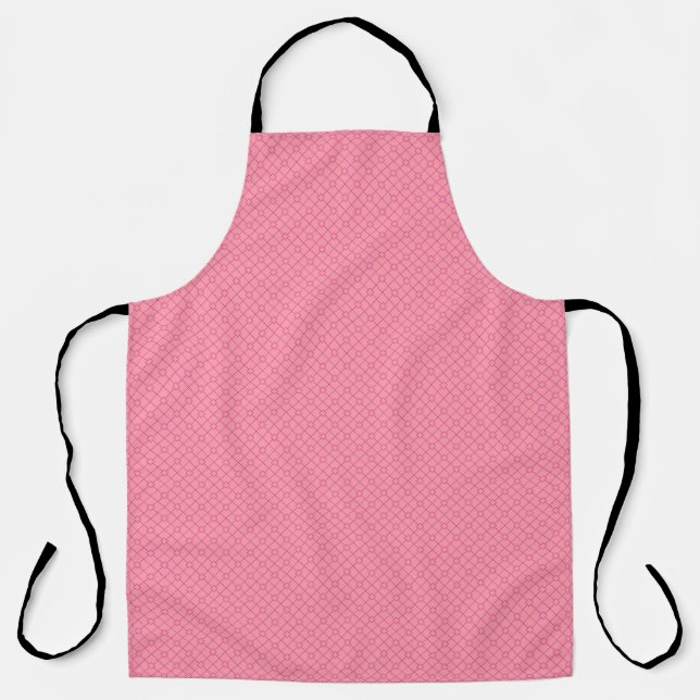 All-Over Pink on Pink Kitchen Apron (Front)