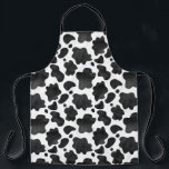 All-Over Print Apron<br><div class="desc">Cow Spots Pattern Black and White Animal Print. Watercolor animal fur skin spotted. Elegant,  stylish and sophisticated cow pattern in black and white colour. Modern and trendy gift,  perfect for the animal print lover in your life.</div>