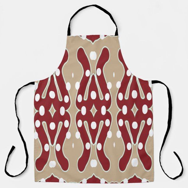 All-Over Print Apron, A multicolor fabric pattern  Apron (Front)