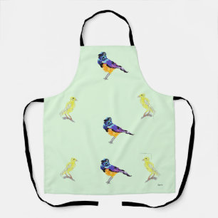 All-Over Print Apron : Birds