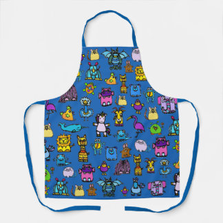 All-Over Print Apron - Blue (Adult)