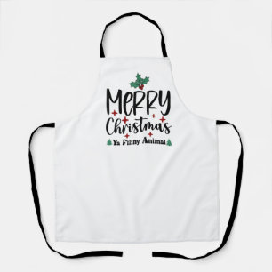 All-Over Print Apron-Classic Xmas Funny Quote Apron