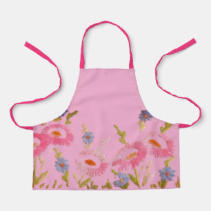 All-Over Print Apron COOKING FLOWER DESIGN
