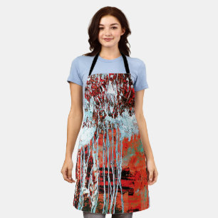 All‑Over Print Apron – Corrosion Pulse