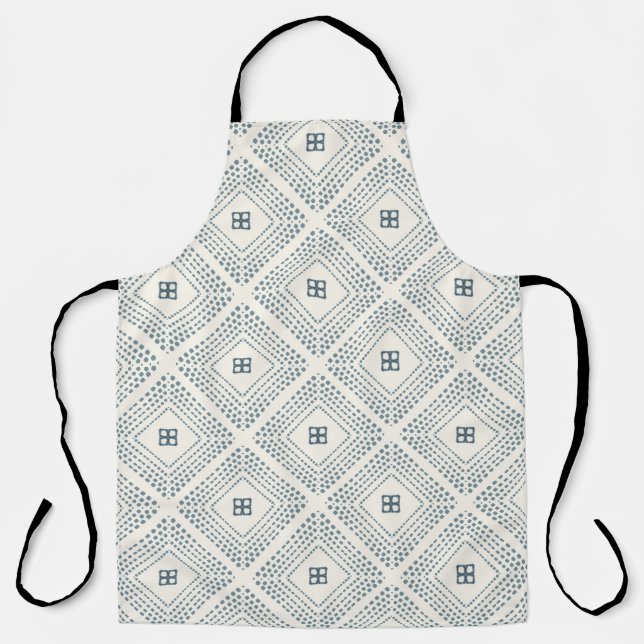 All-Over Print Apron Geometric  Nesting Squares  (Front)
