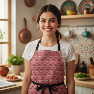 All-Over Print Apron Hearts