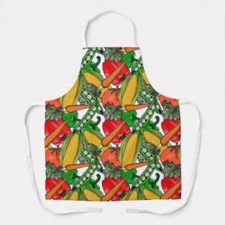 All Over Print Apron in Vegetable Soup Mix
