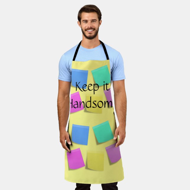 All Over Print Apron Keep it Handsome (Worn)