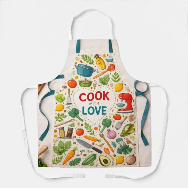 All-Over Print Apron, Medium Apron (Front)