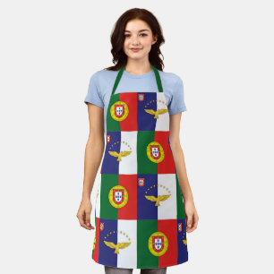 All-Over Print Apron Portugal Flag and Azores Flag