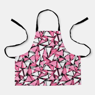 All-Over Print Apron Seamless geometric triangles