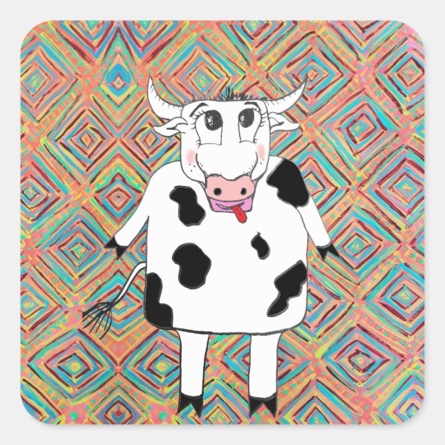 All-Over Print Apron Square Sticker (Front)