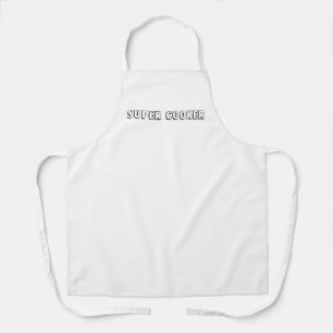 All-Over Print Apron Super Cooker art and design