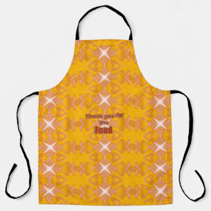 All-Over Print Apron thank you for the food