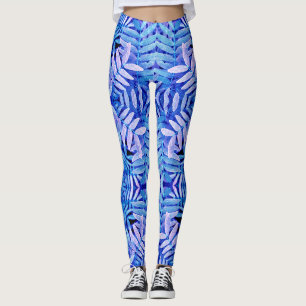 All-Over-Print blue colour "Ratti_Creative_Arts" Leggings