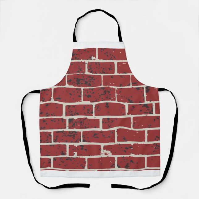 all over print brick tile aprons (Front)
