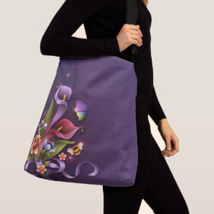 All-Over-Print Cross Body Bag, Large Crossbody Bag