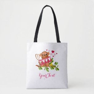 All-Over-Print Cross Body Bag, Medium Tote Bag