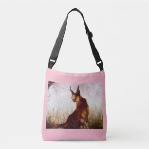 ALL OVER PRINT CROSS BODY BAG - WILD CAT