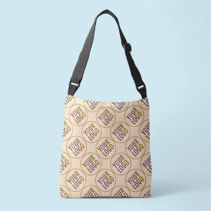 All Over Print Cross Body Tote Bag Custom Logo