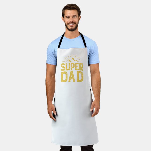 All-Over Print father's day apron (Worn)