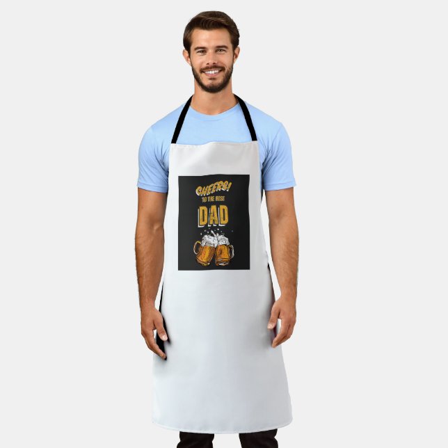 All-Over Print father's day apron (Worn)