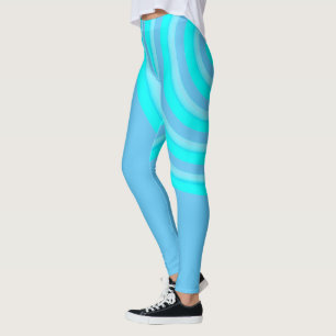 All Over Print Leggings with Circular Design