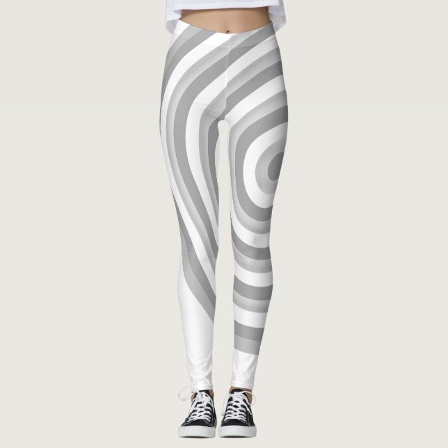 All Over Print Leggings with Circular Design (Front)