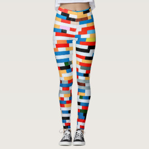 All-Over-Print Leggings with -multi colour pattern