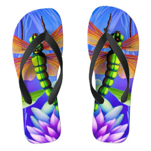 All-Over-Print Magical Solo Dragonfly Art  Jandals