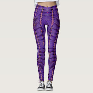 All-Over-Print purple colour "Ratti_Creative_Arts" Leggings
