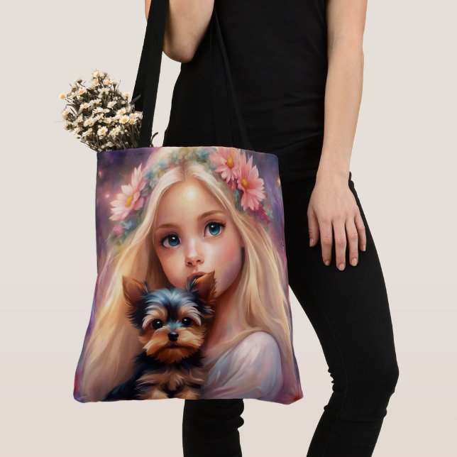 All-Over-Print Tote Bag, Large Bag (Close Up)