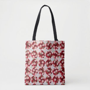 All-Over-Print Tote Bag with Flourish Pattern Desi