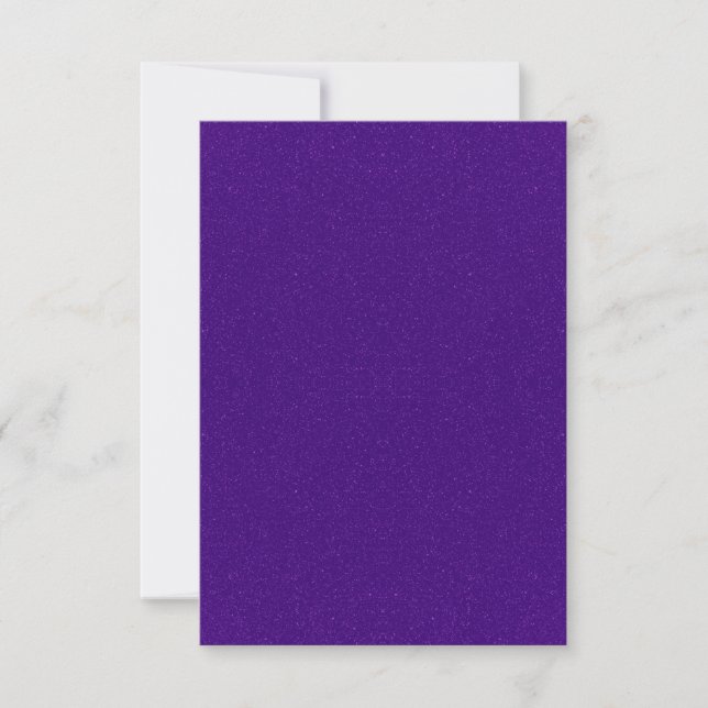 All‑Over Purple Glitter Response Card – Customise (Front)