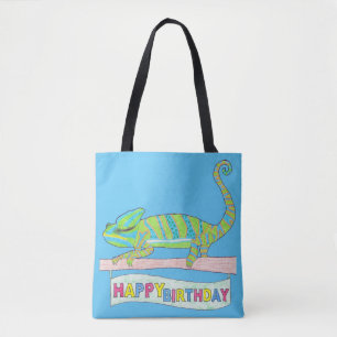 All-Over Tote - Birthday Chameleon (light blue) Bag