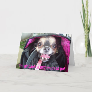 All packed and ready to go card
