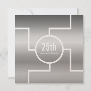 All Paths 25th Anniversary Invite, Silver Invitation