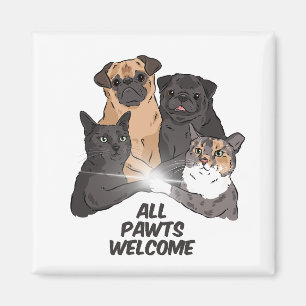 All Pawts Welcome Magnet